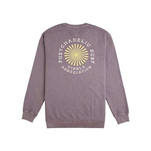 Fioletowa bluza Vissla Psycho surf z efektem vintage M