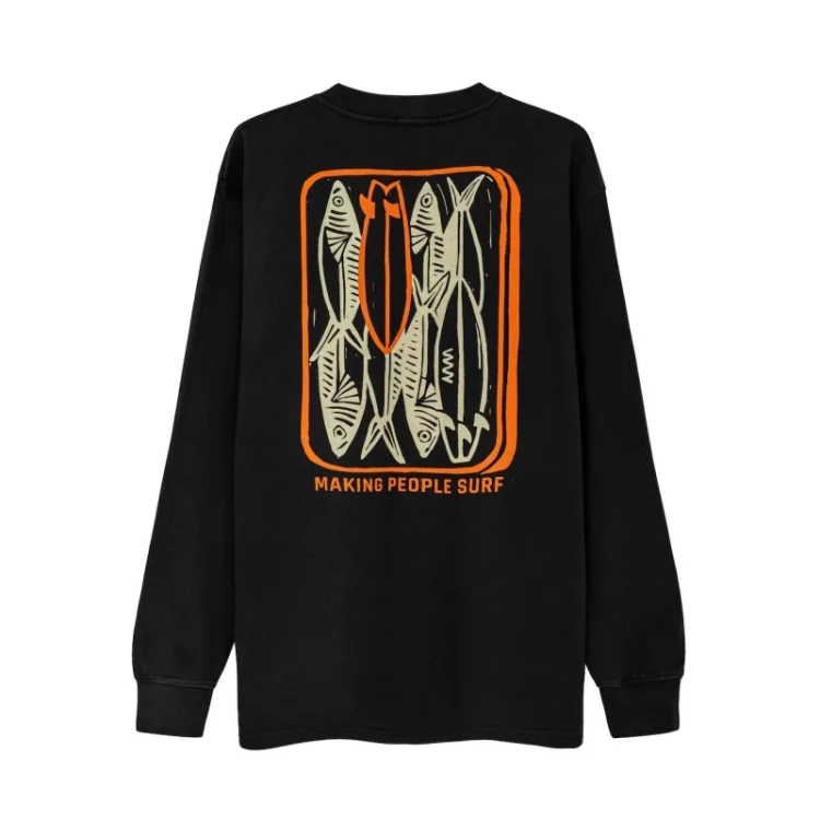 Cienka bluza Surf People Sardines - Czarna (id: 4413)