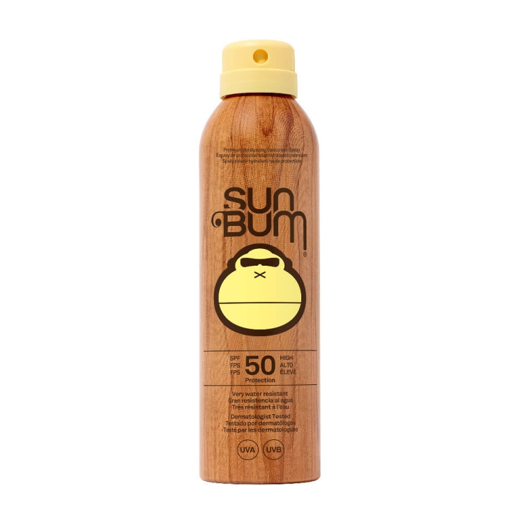 Wodoodporny spray przeciwsłoneczny Sun Bum SPF 50, idealny do surfingu i aktywności na plaży