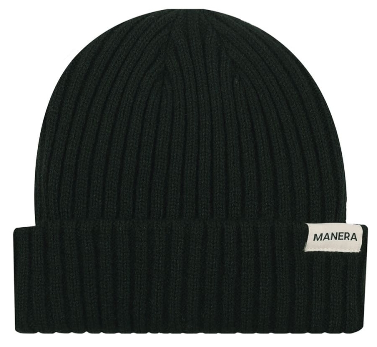 Ciepła czapka zimowa Manera Beanie Czarna (id: 3173)
