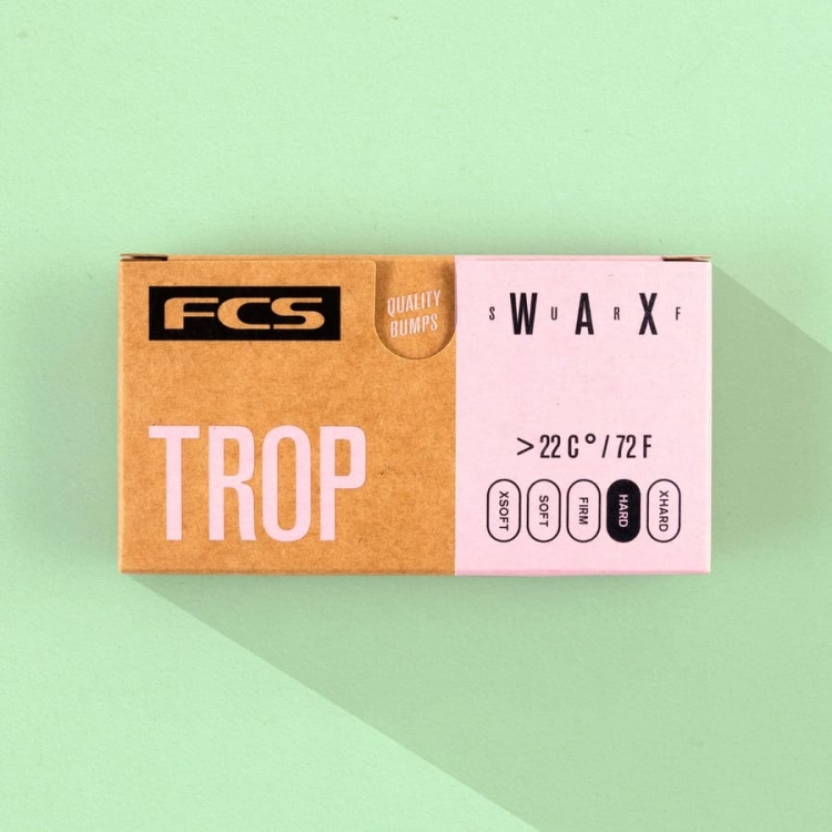 Wosk do deski surfingowej FCS Surf Wax Tropical >22