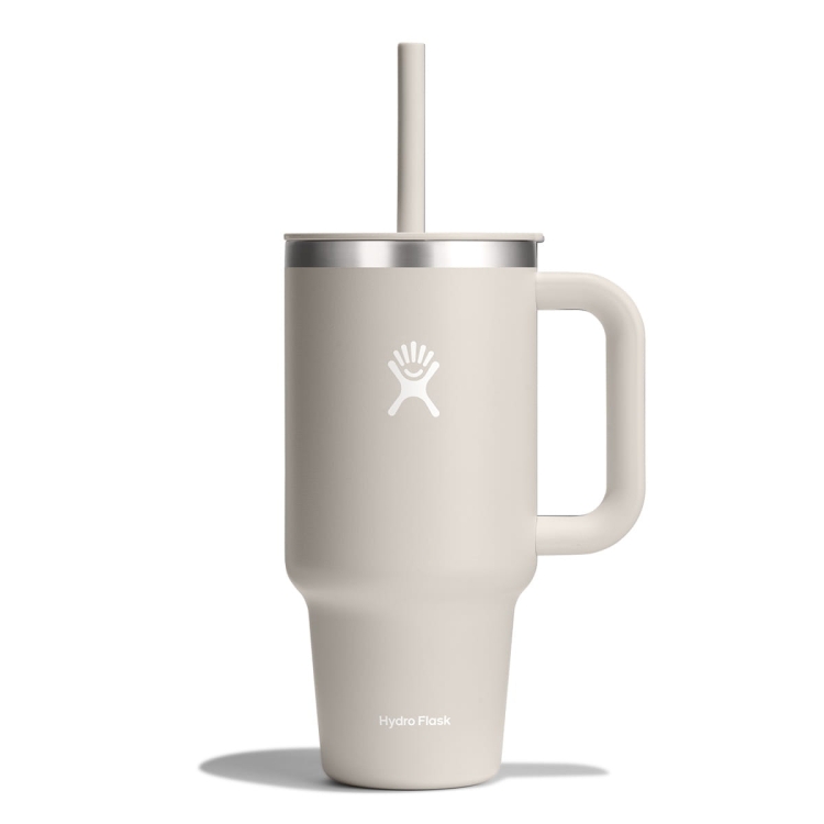 Hydro Flask Travel Tumbler 950ml – duży kubek termiczny z rączką i rurką, długo trzyma temperaturę.