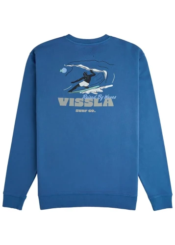 Niebieska bluza Vissla Sunset Waves Crew
