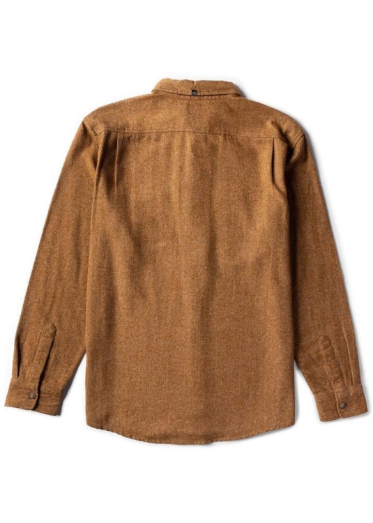 Niebieska koszula flanelowa Vissla Shaper Eco, miękka i ciepła, z kieszeniami, idealna na plażę, randkę i chłodne dni.