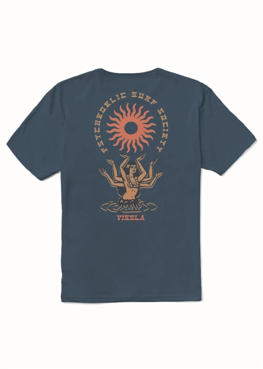 Koszulka Vissla Hula Hands Organic - Dark Denim 1.jpg.webp