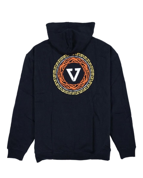 Gruba bluza z kapturem Vissla 90' Vibes BLK 1.jpg.jpg