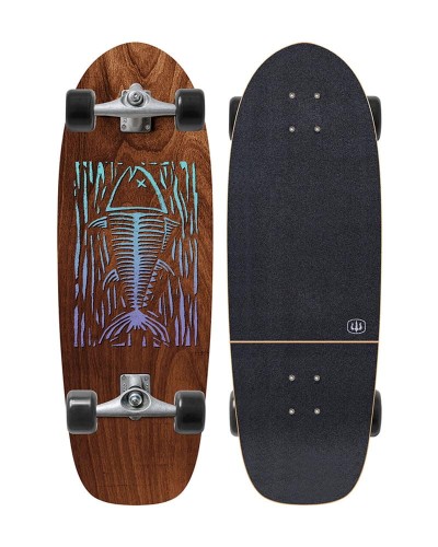 Deska surfskate dla dzieci Carver MINI Blue Fin 28" C5