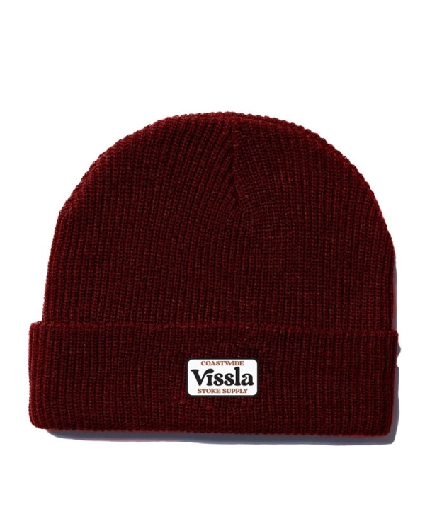 Bordowa czapka zimowa Vissla Beanie FIB (id: 4736)