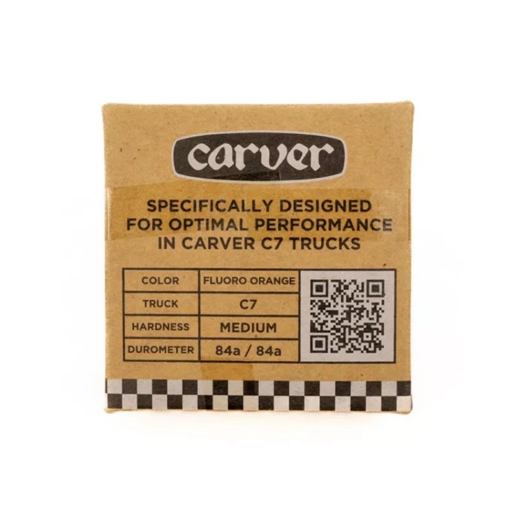 Bushingi do trucków Carver C7 Medium Set 84A Pomarańczowe 2.webp