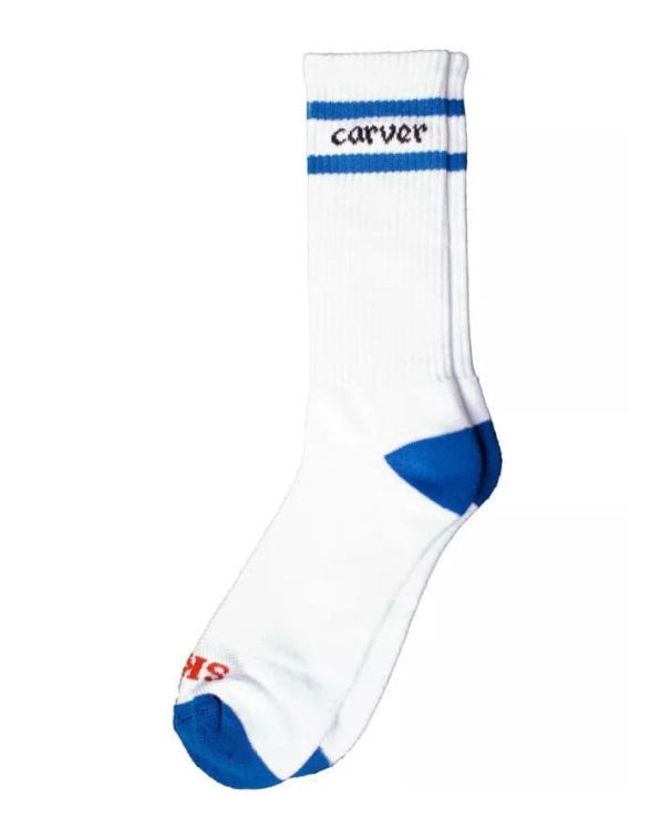 Białe skarpety Carver Surfskate Navy