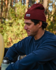 Bordowa czapka zimowa Vissla Beanie FIB (id: 4736)