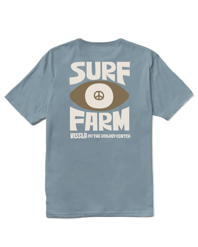 Błękitna koszulka Vissla Surf Farm Organic 2.jpg