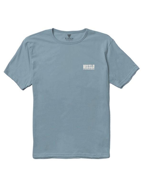 Błękitna koszulka Vissla Surf Farm Organic.jpg