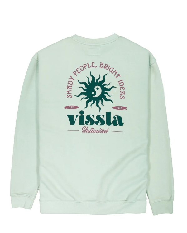 Miętowa bluza crewneck Vissla Bright Ideas ECO 2.jpg