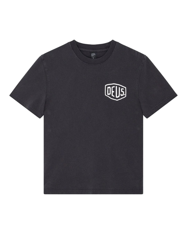 Koszulka Deus Ex Machina Shield Garment Dyed Black.jpg