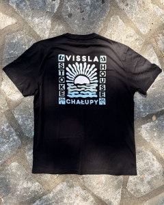 Czarna koszulka Vissla x Chałupy organic1.jpg