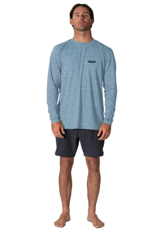 Koszulka szybkoschnąca Vissla Pro Comp LS Faded Denim 4.jpg.webp