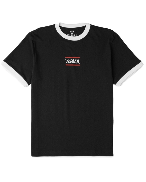 Koszulka Vissla Dialect Ringer Czarna id: 4952
