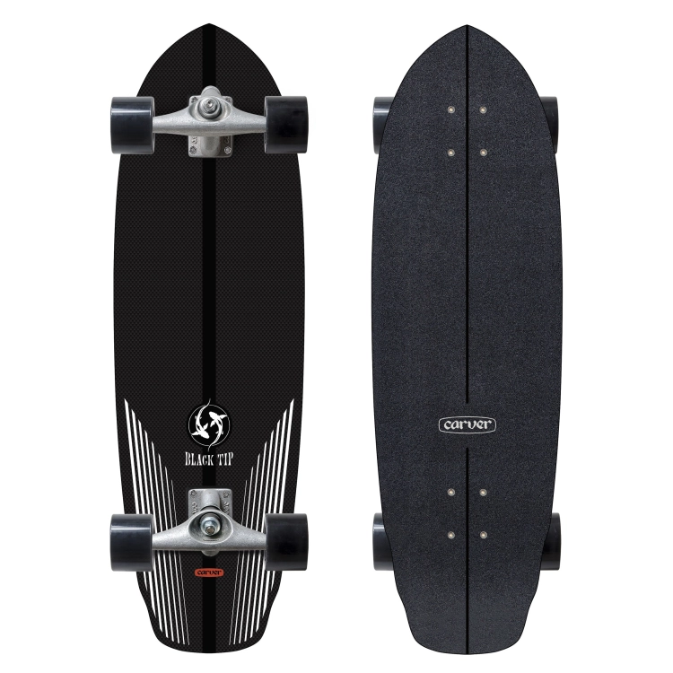 Deska surfskate Carver Black Tip Carbon Fiber 32,5" (id: 4994)