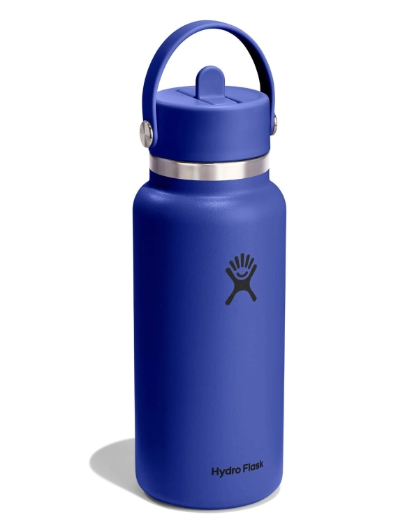 Butelka termiczna z rurką Hydro Flask 946ml Set Waves niebieska - zdjecie 2