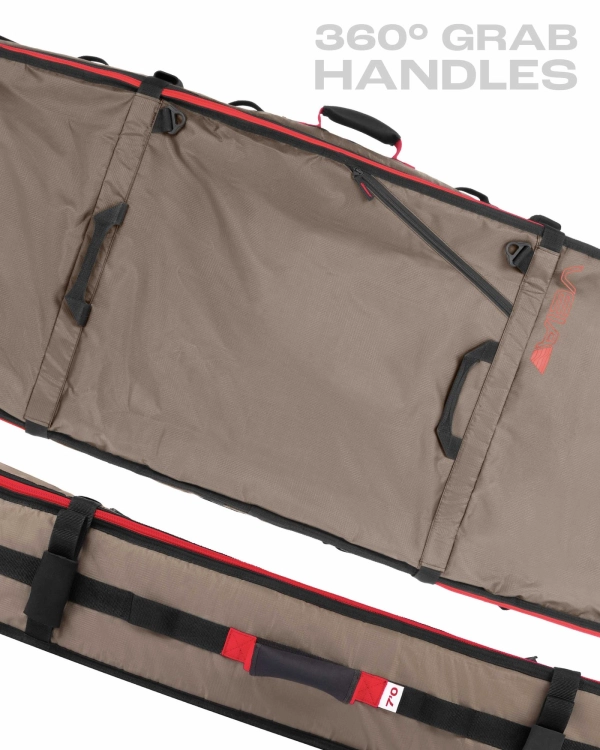 Pokrowiec na 3 deski Hybrid JJF Veia Travel Wheeled Coyote 6'6 - zdjecie 4