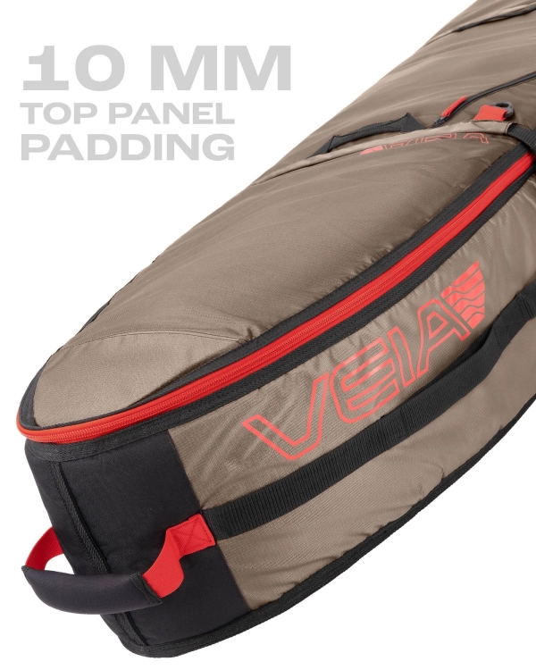 Pokrowiec na 3 deski Hybrid JJF Veia Travel Wheeled Coyote 6'6 - zdjecie 6