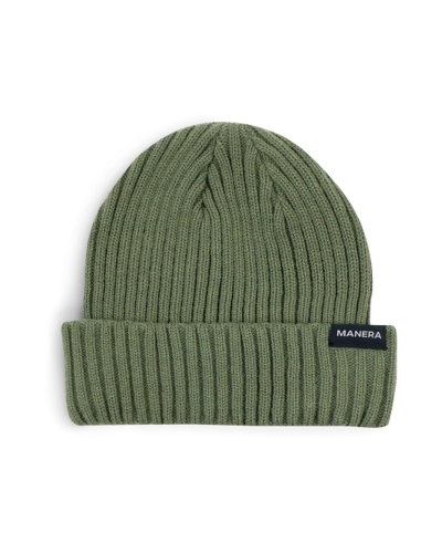 Ciepła czapka zimowa Manera Beanie Oliwkowa Seakelp - zdjecie 1