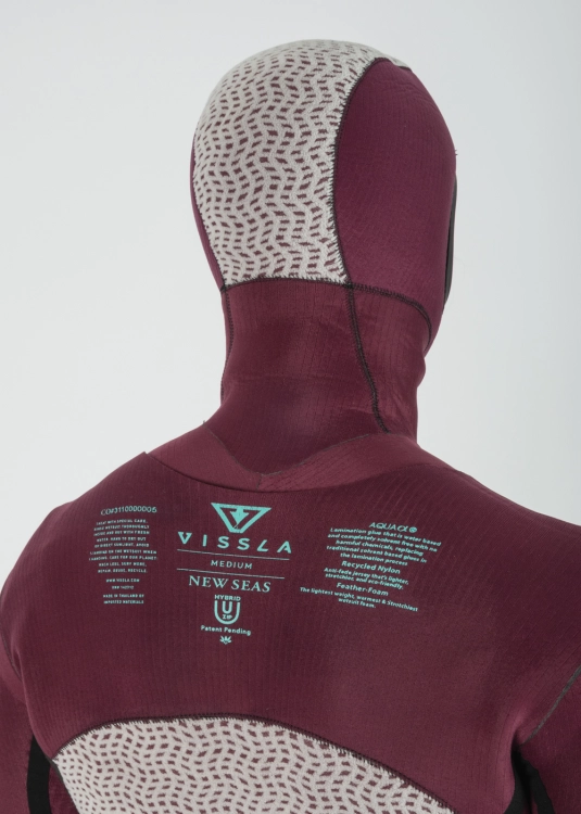 Pianka z kapturem 65 mm Vissla New Seas U-zip - widok 20 (id 4737)