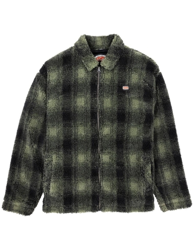 Kurtka sherpa Vissla Mick Oliwkowa w kratę id: 5099.jpg