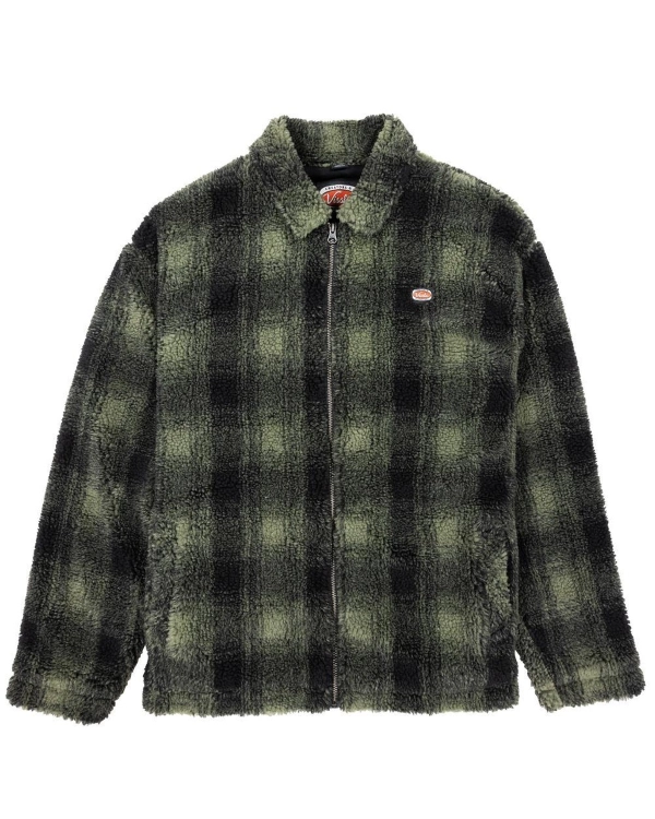Kurtka sherpa Vissla Mick Oliwkowa w kratę id: 5099.jpg