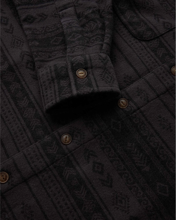 Koszula flanelowa Vissla Vadim Jacquard Czarna - zdjęcie 2 id: 5104.jpg