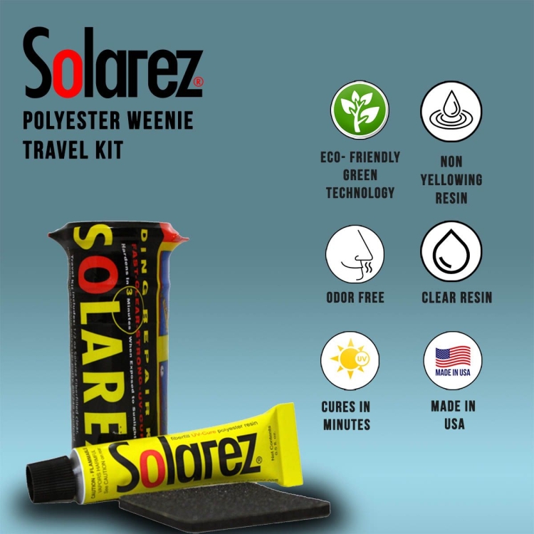Mały zestaw naprawczy do deski surf Solarez Polyester Travel Kit 14ml (id: 3147)
