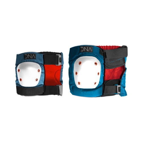 Zestaw ochraniaczy na deskorolkę - kolana i łokcie DNA niebieski