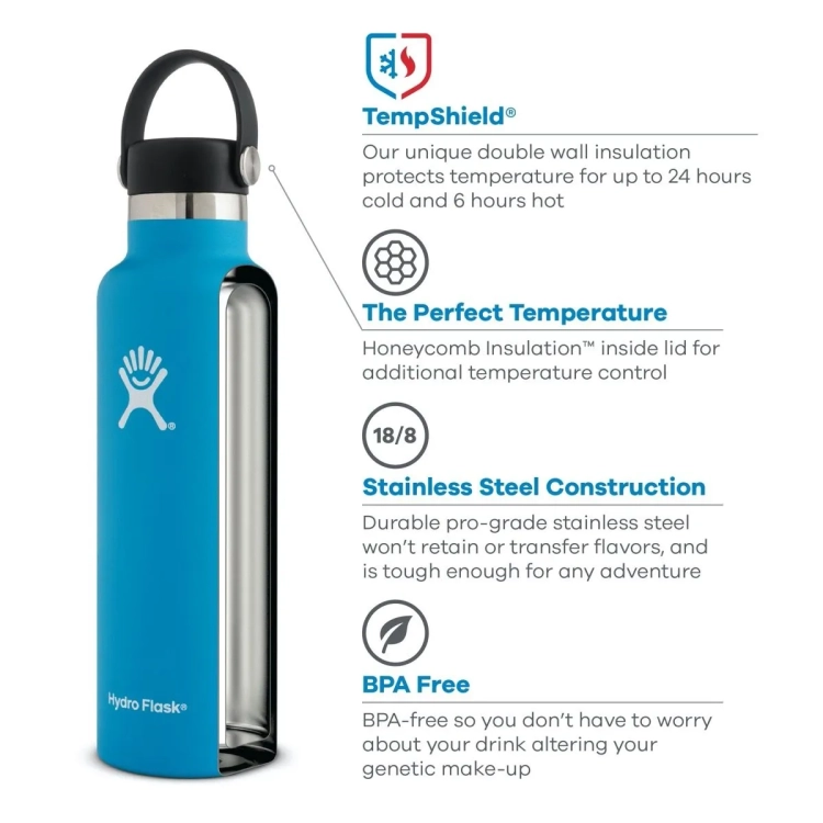 Butelka Hydro Flask 621ml różowa (id: 3217)