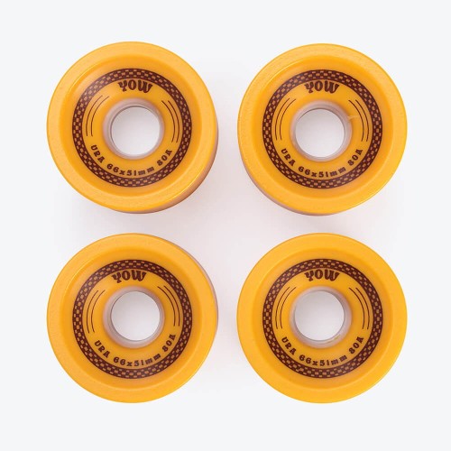 Kółka surfskate YOW URA Mustard 80A 66x51mm