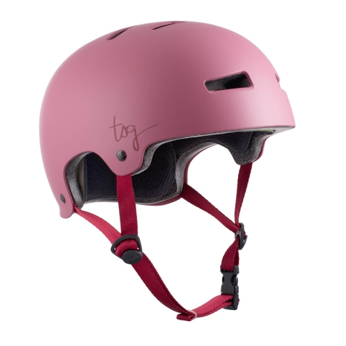 Różowy kask TSG Evolution WMN do deskorolki i surfskate