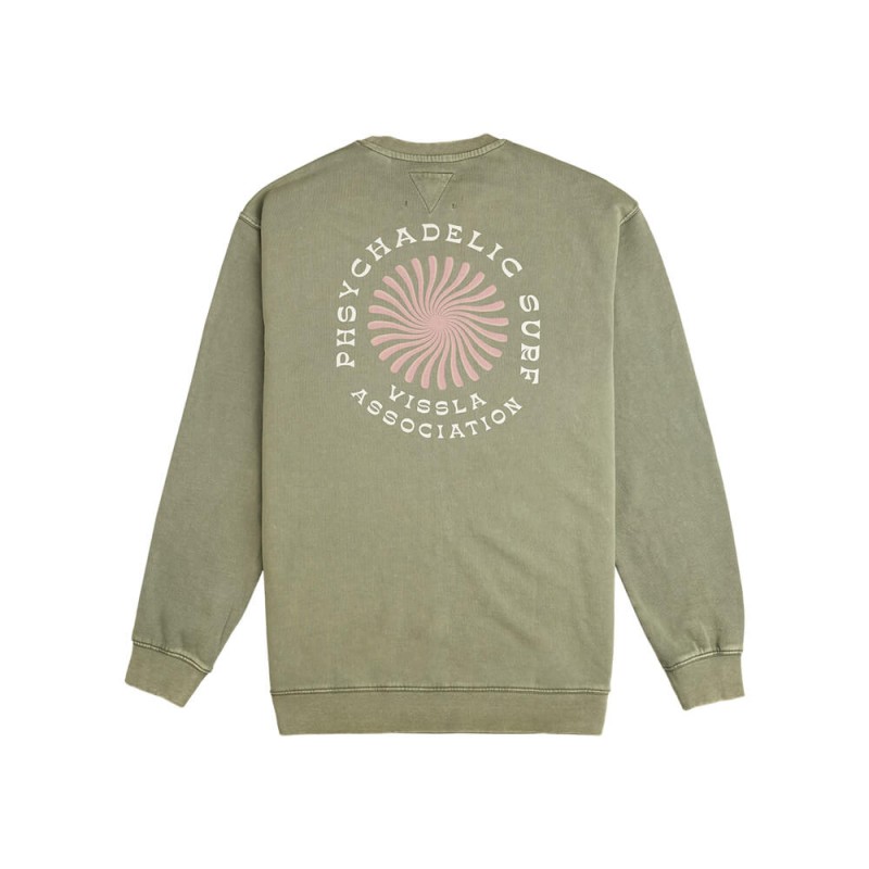 Zielona bluza Vissla Psycho surf z efektem vintage.jpg