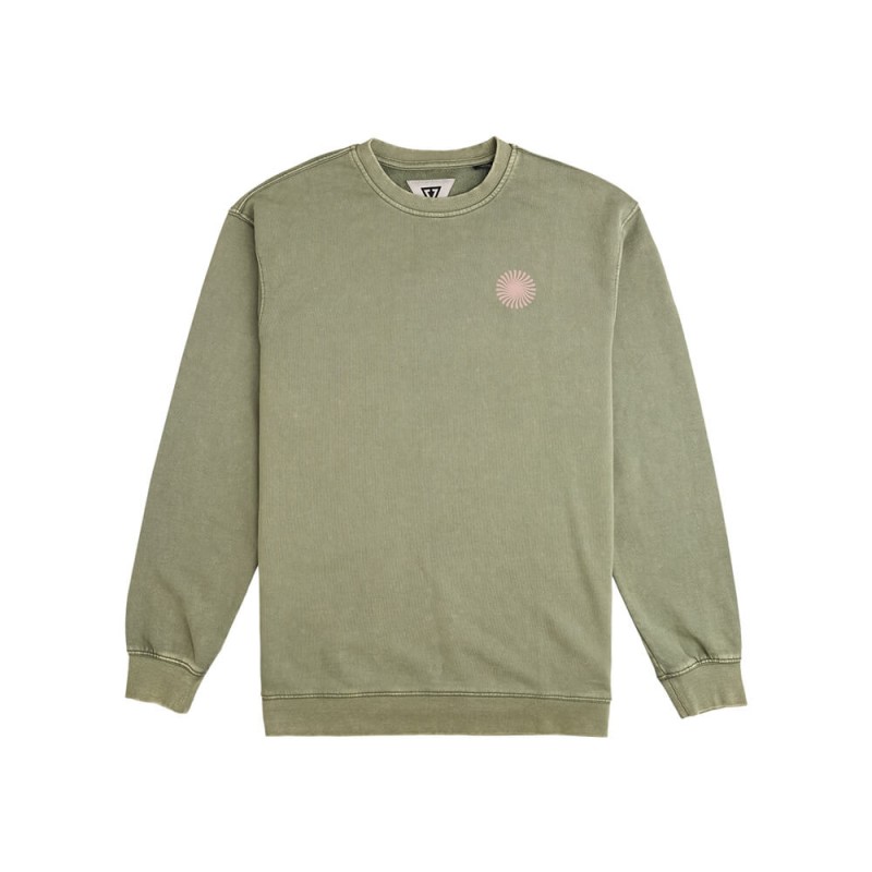 Zielona bluza Vissla Psycho surf z efektem vintage 1.jpg