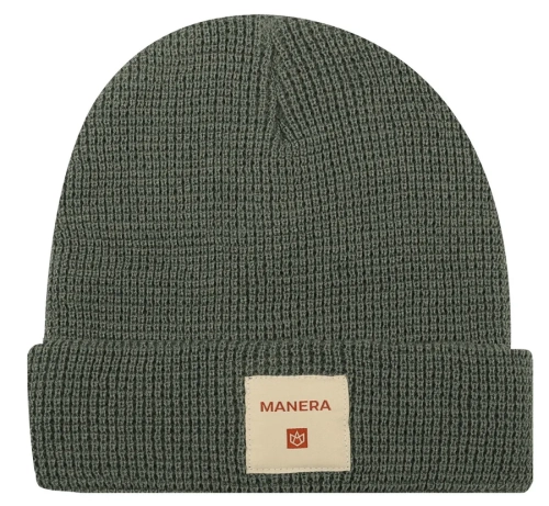 Ciepła czapka zimowa Manera Beanie Szarozielona (id: 3175)