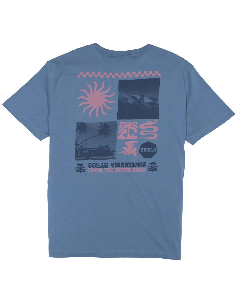 Niebieska Koszulka Vissla Solar Vibrations Eco