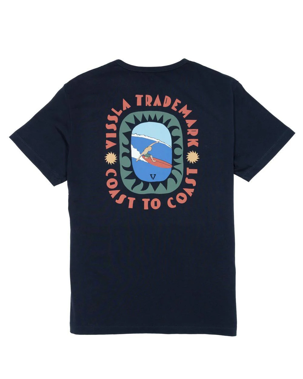 Czarna Koszulka Vissla Coast to Coast Eco