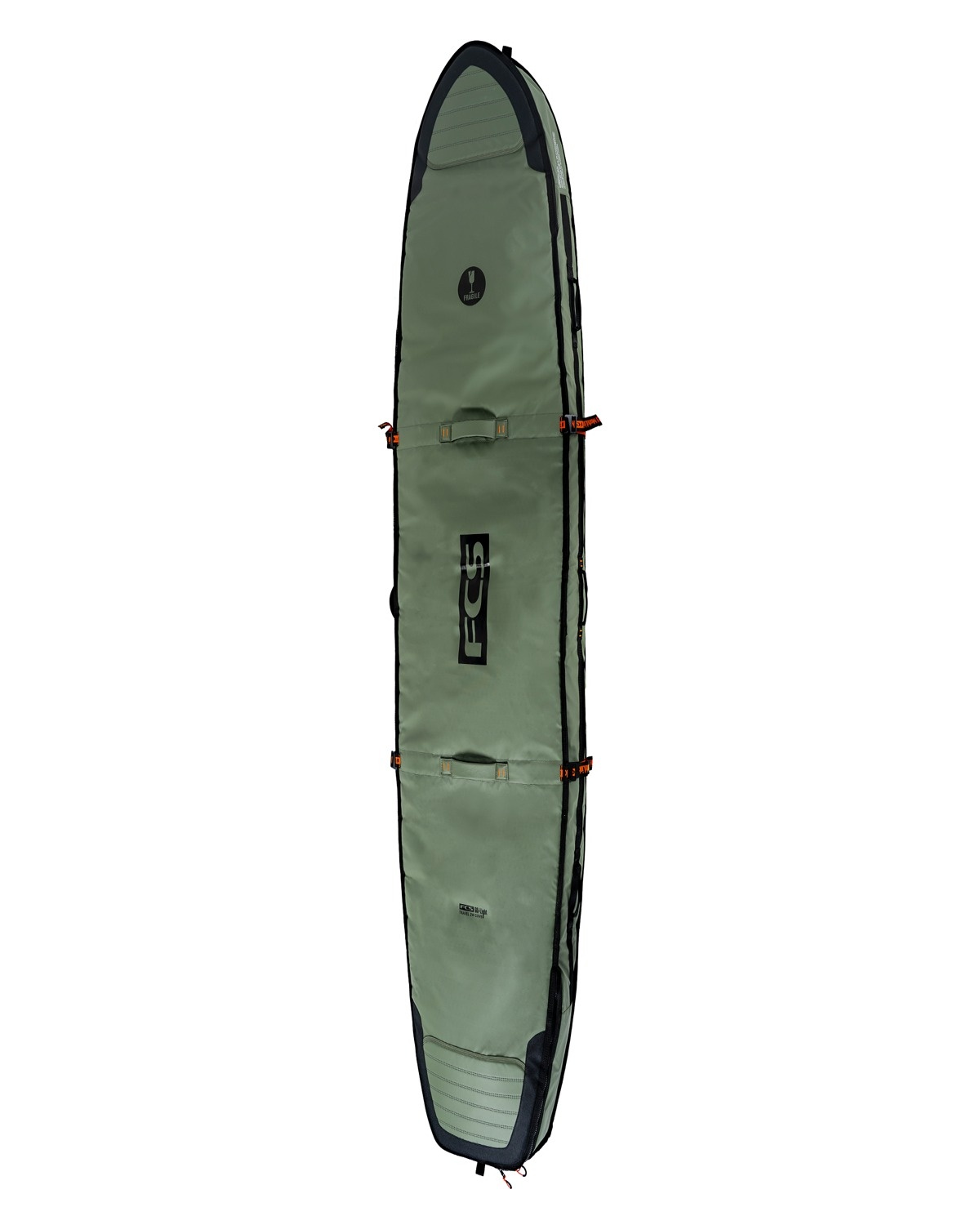 Pokrowiec FCS Travel 2 Wheelie Longboard Zielony