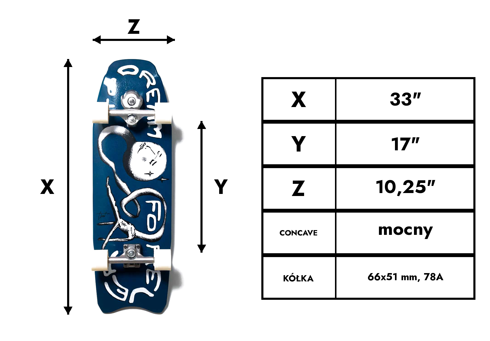 Deska surfskate Yow Neonfish 33"