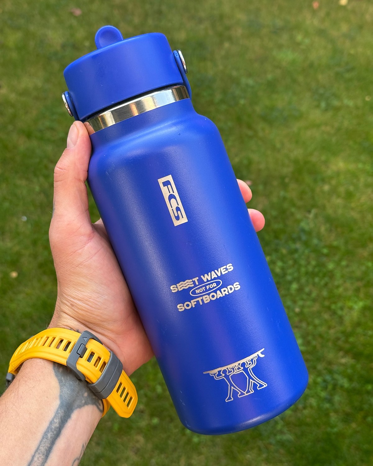 Butelka Hydro Flask 946ml z grawerem Set Waves not for Softboards i logo FCS