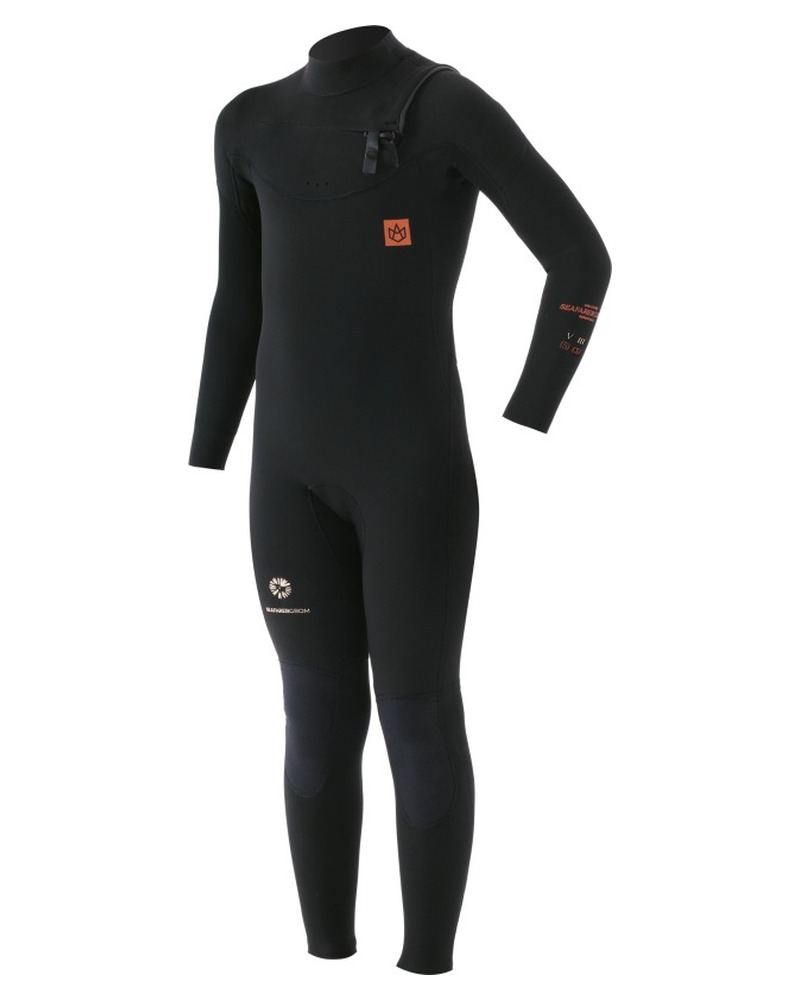 Juniorska pianka neoprenowa 5/3 mm Manera Groms Seafarer czarna
