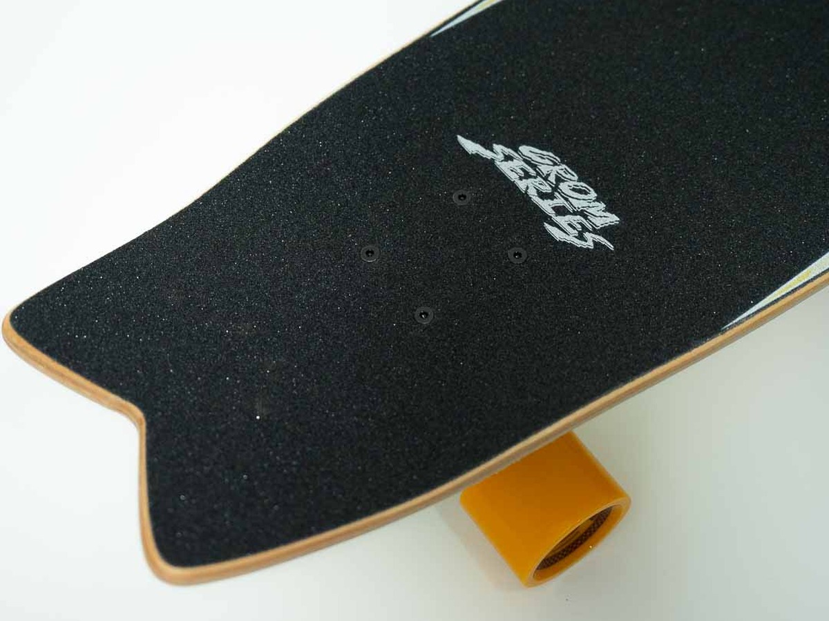 Profil deski Deska surfskate Yow Huntington 30" Power Surfing Orange - concave i rocker